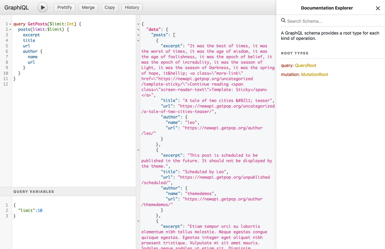 Client GraphiQL