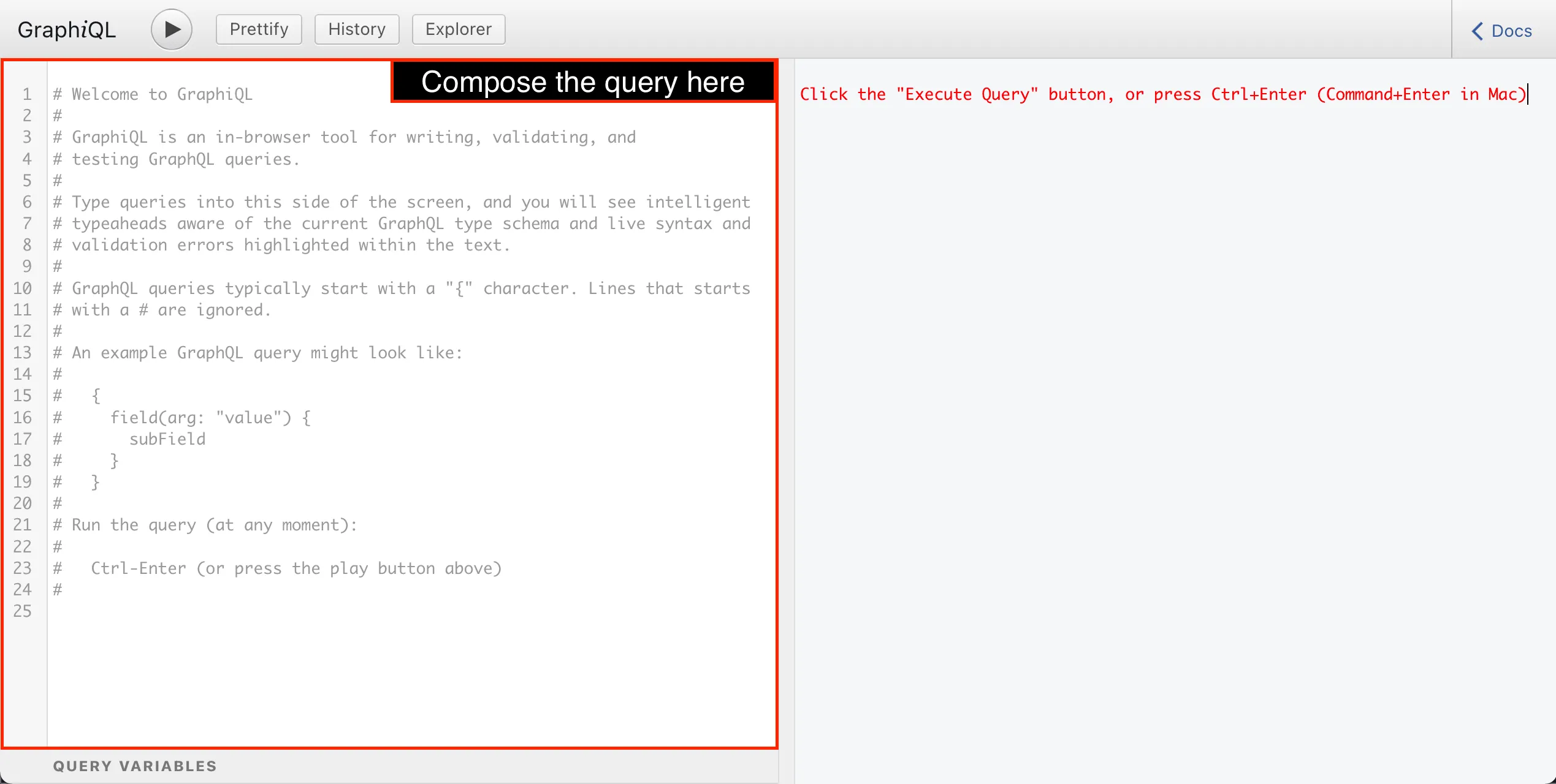 Client GraphiQL Client GraphiQL