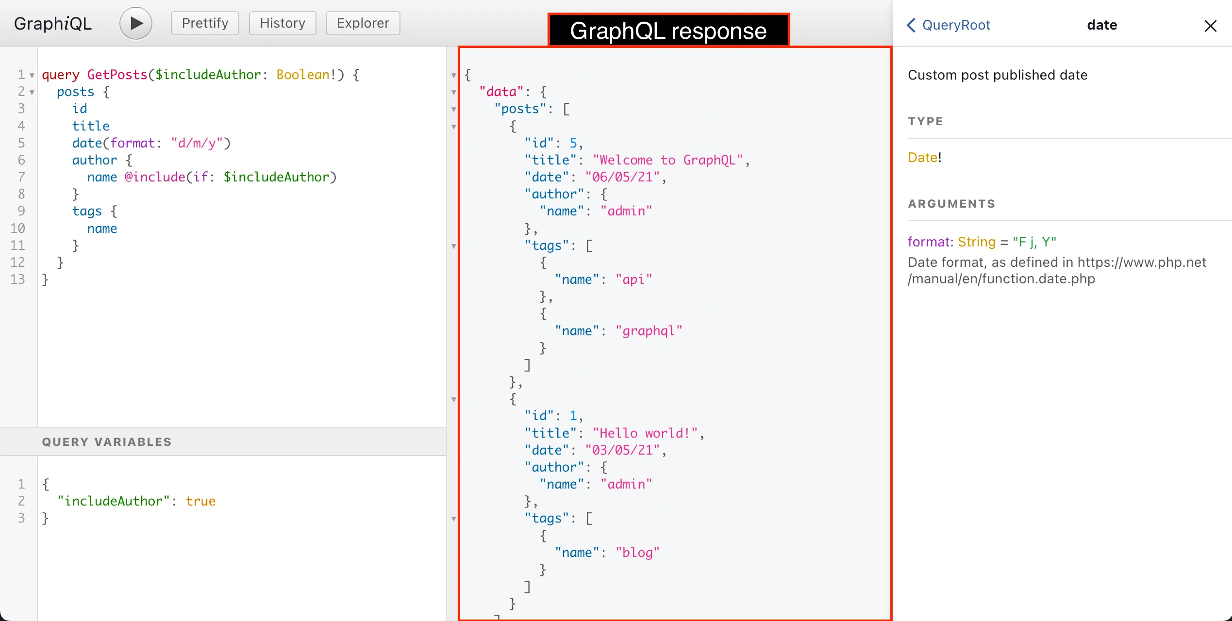 RĂ©ponse Ă la requĂȘte GraphQL RĂ©ponse Ă la requĂȘte GraphQL