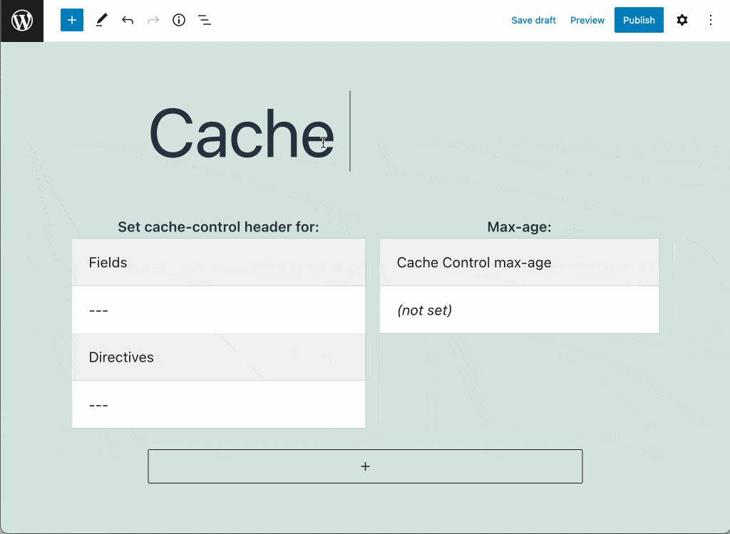 Définition d'une politique de cache control Définition d'une politique de cache control