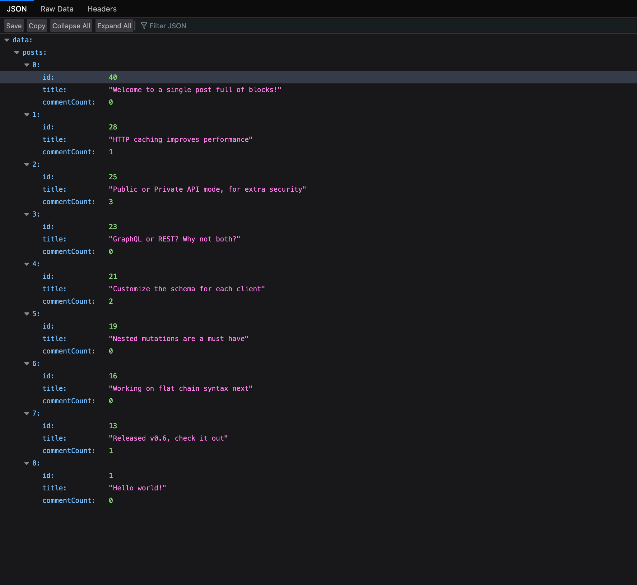 Exécution d'une persisted query dans le navigateur
