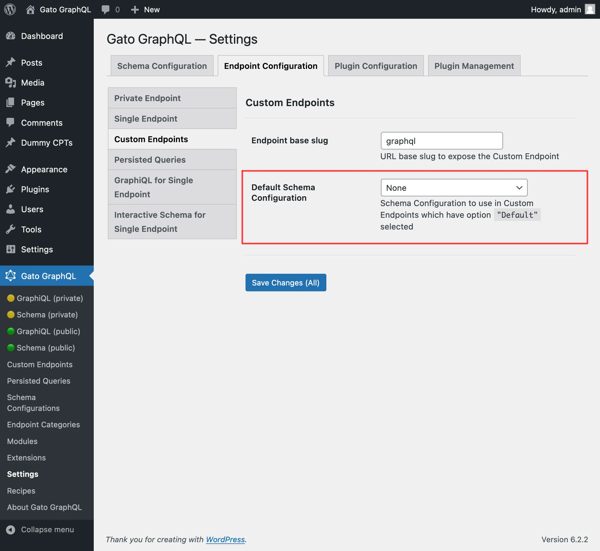 Configuration du schéma par défaut dans les Paramètres