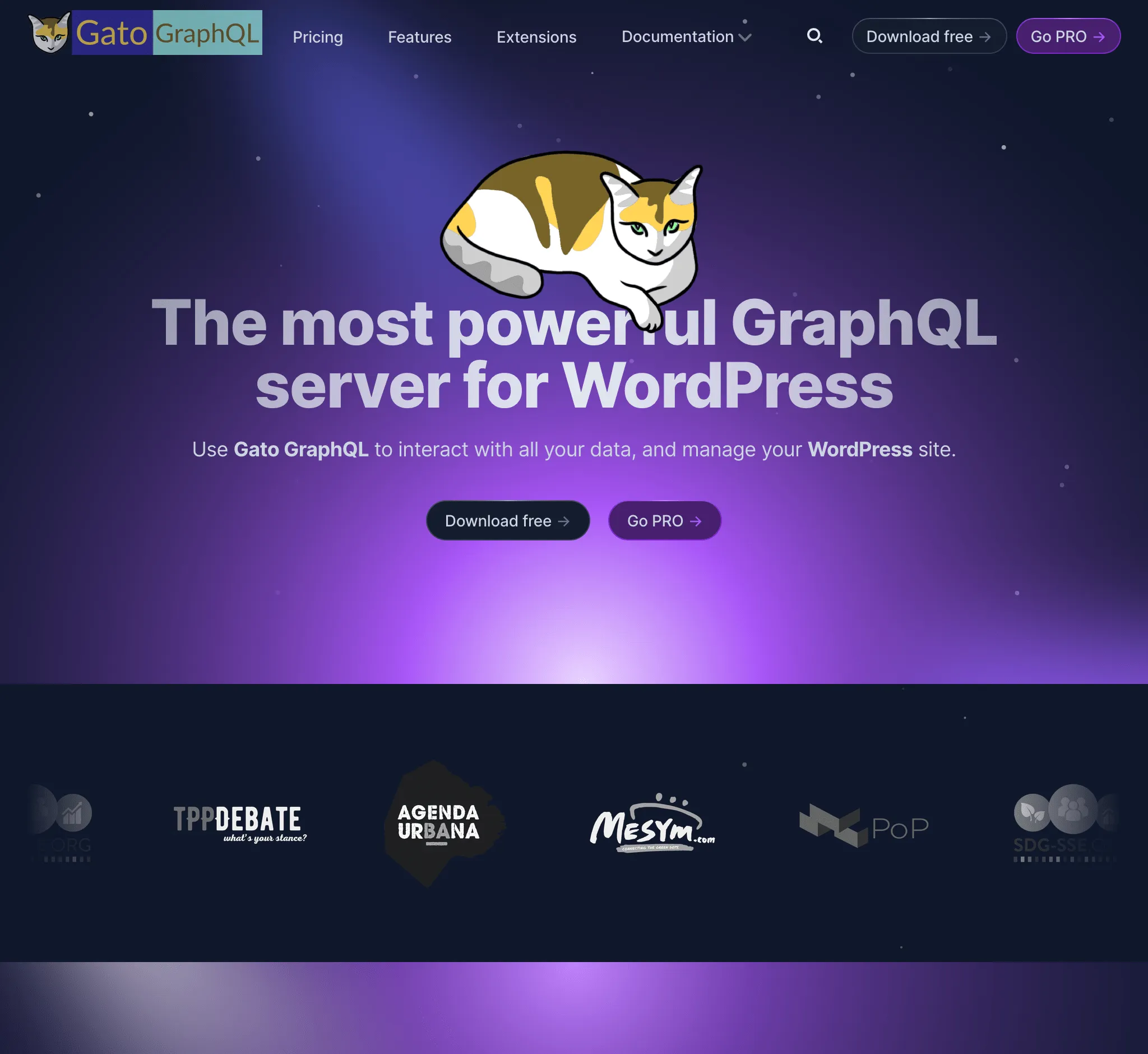 Le nouveau site web de Gato GraphQL