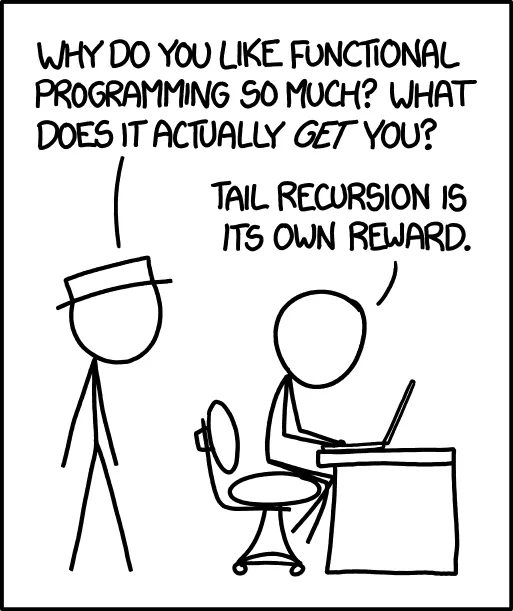 Récursions @ xkcd. Source : <a href='https://xkcd.com/1270/'>xkcd</a> Récursions @ xkcd